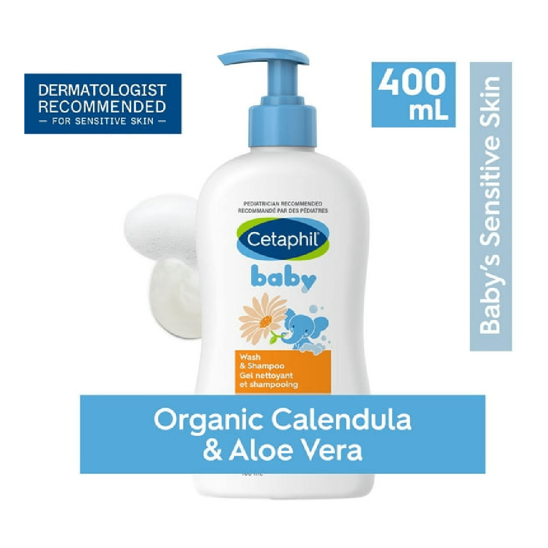 Cetaphil Baby Wash &amp; Shampoo For Sensitive Skin 400ml