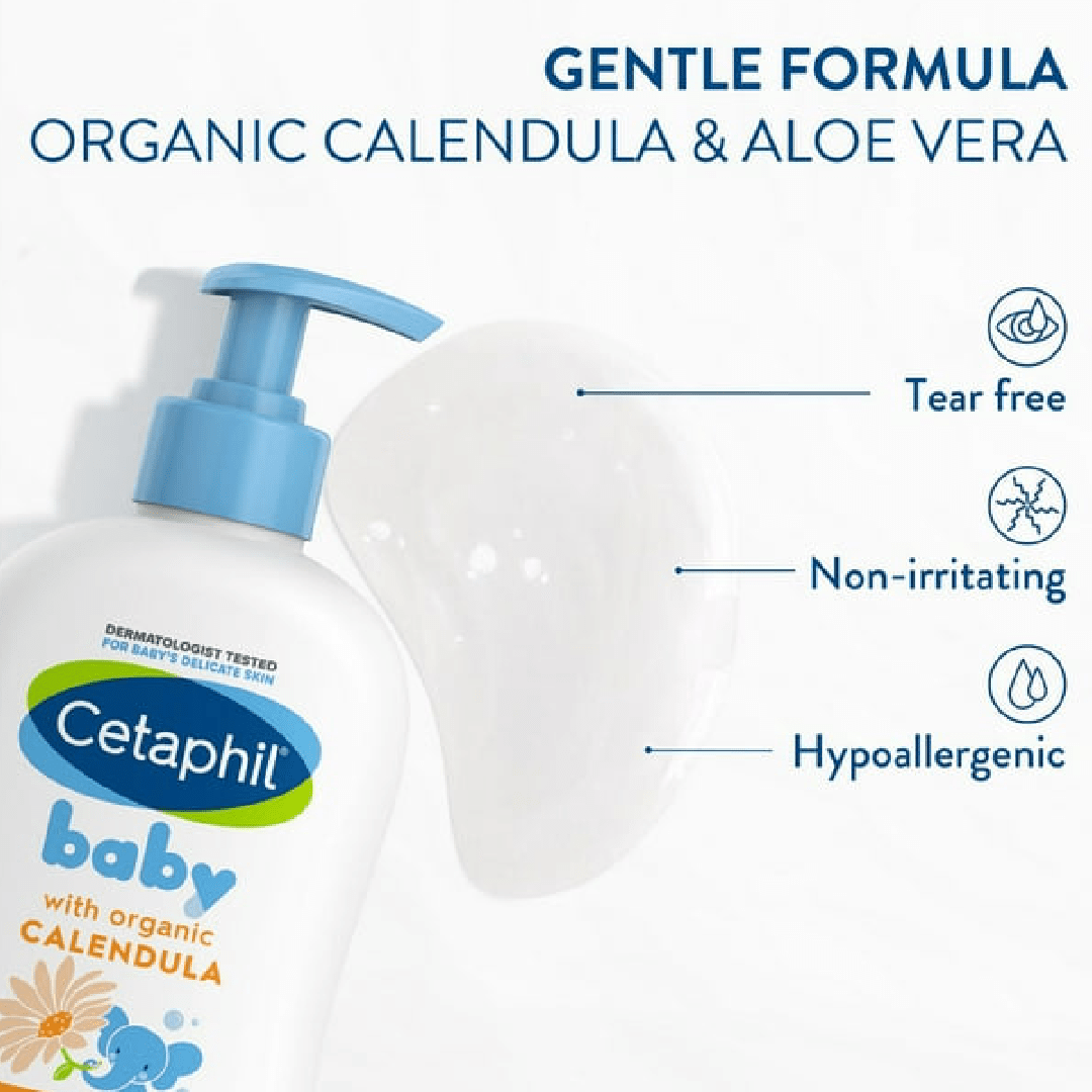 Cetaphil Baby Wash &amp; Shampoo For Sensitive Skin 400ml