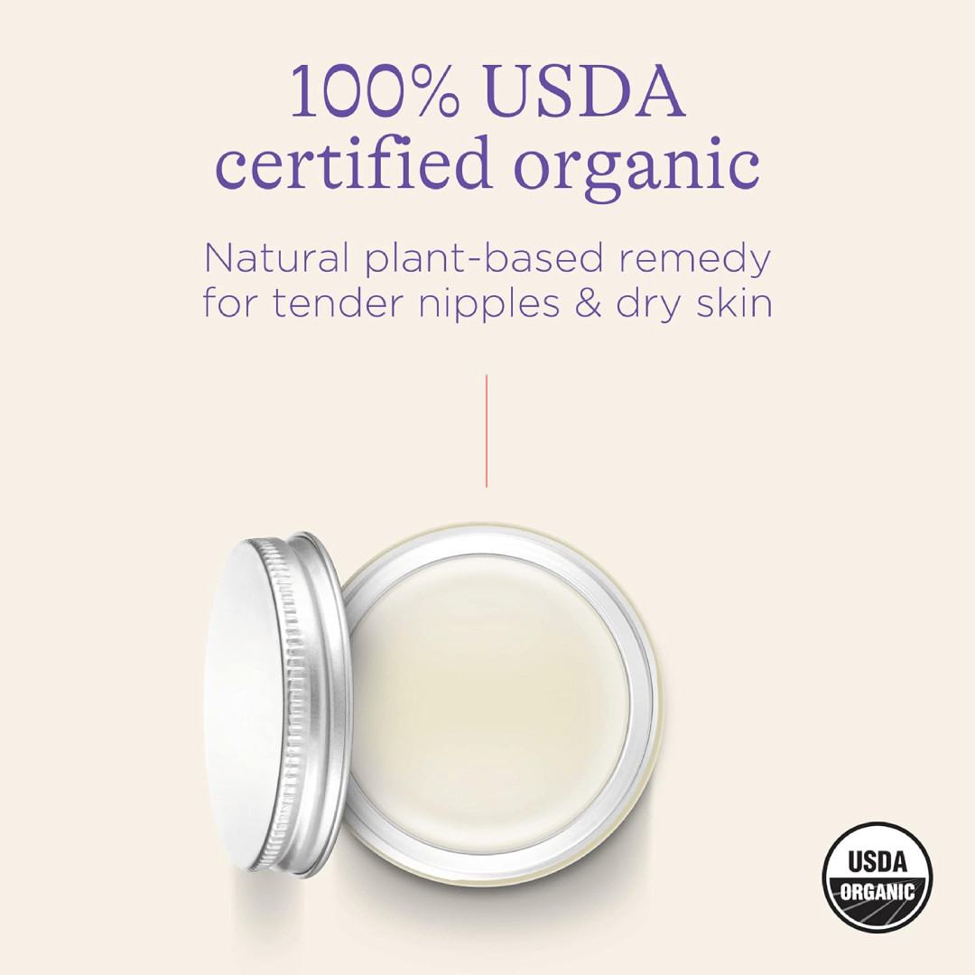 Lansinoh Organic Nipple Balm for Breastfeeding, USDA Certified Organic, Breastfeeding Essentials, 56 Grams