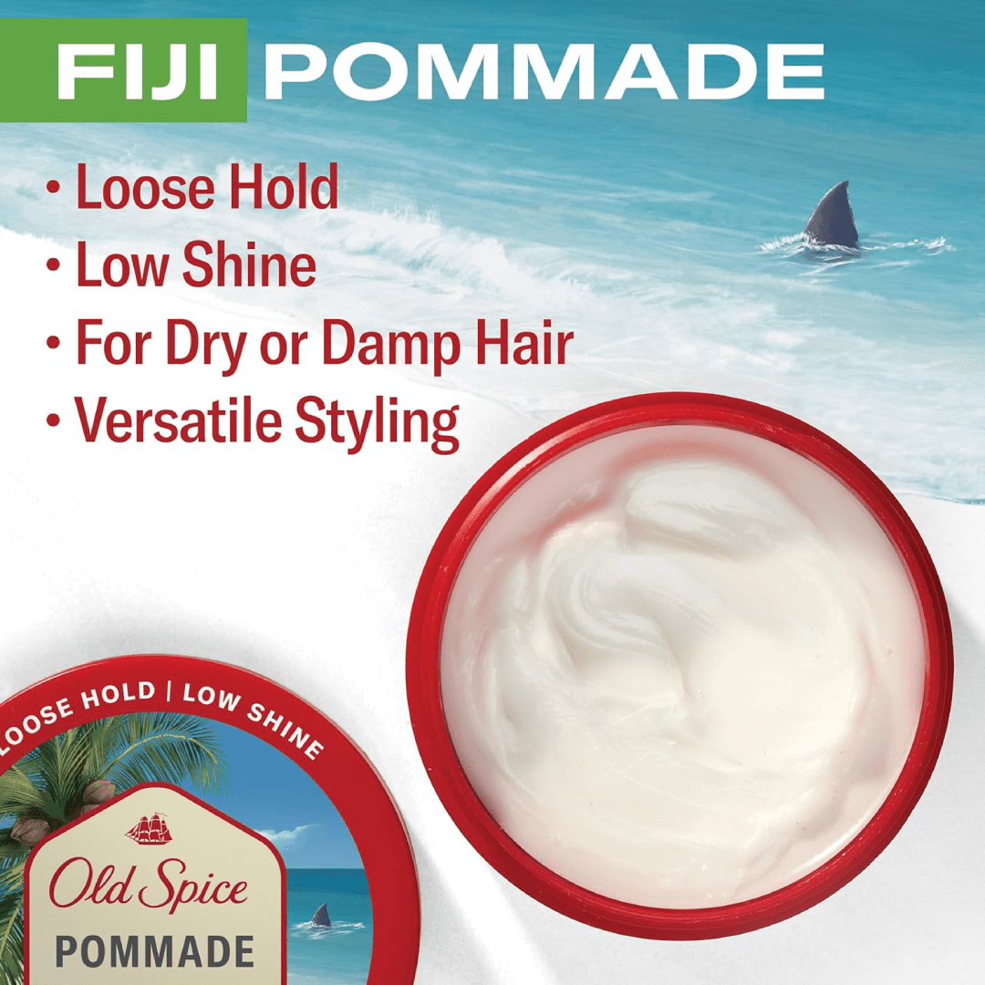 Old Spice Fiji Pomade for Men – Flexible Hold & Low Shine