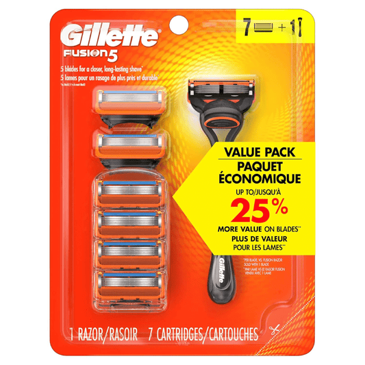 Gillette Fusion5 Men’s Razor – 1 Handle + 6 Blades