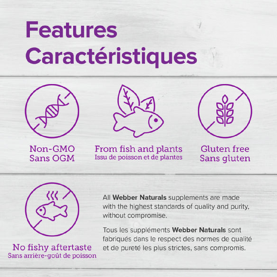Webber Naturals Omega 3-6-9 High Potency 1200 mg (180 Softgels)