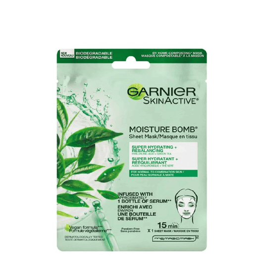 Garnier Moisture Bomb Green Tea Sheet Mask