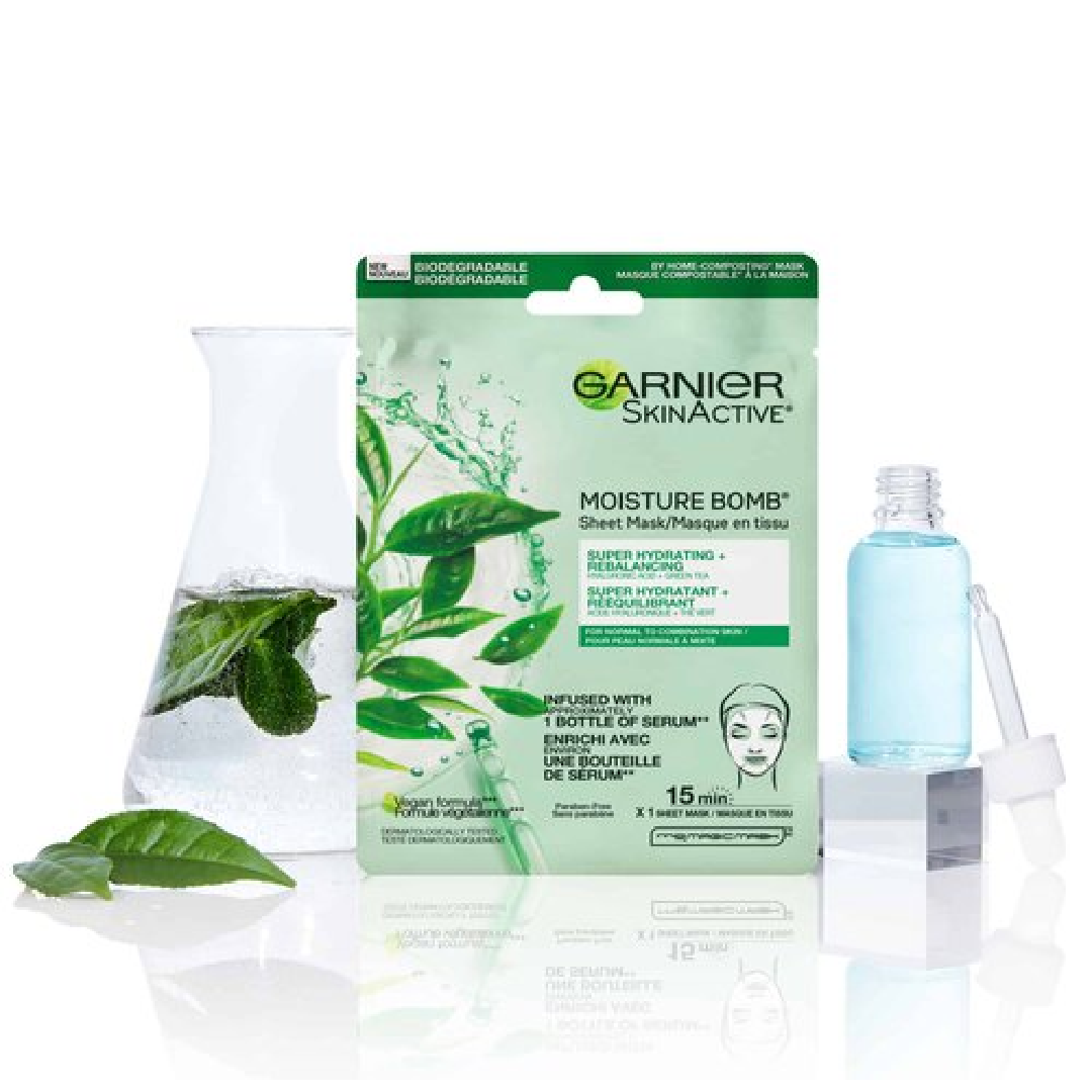 Garnier Moisture Bomb Green Tea Sheet Mask