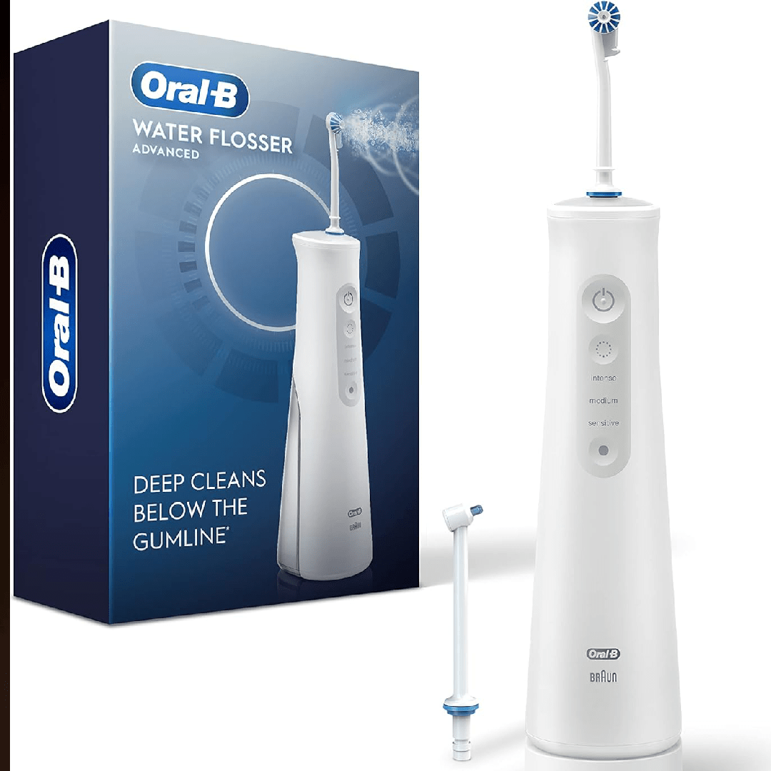 Oral-B Water Flosser Advanced Portable Oral Irrigator (White)