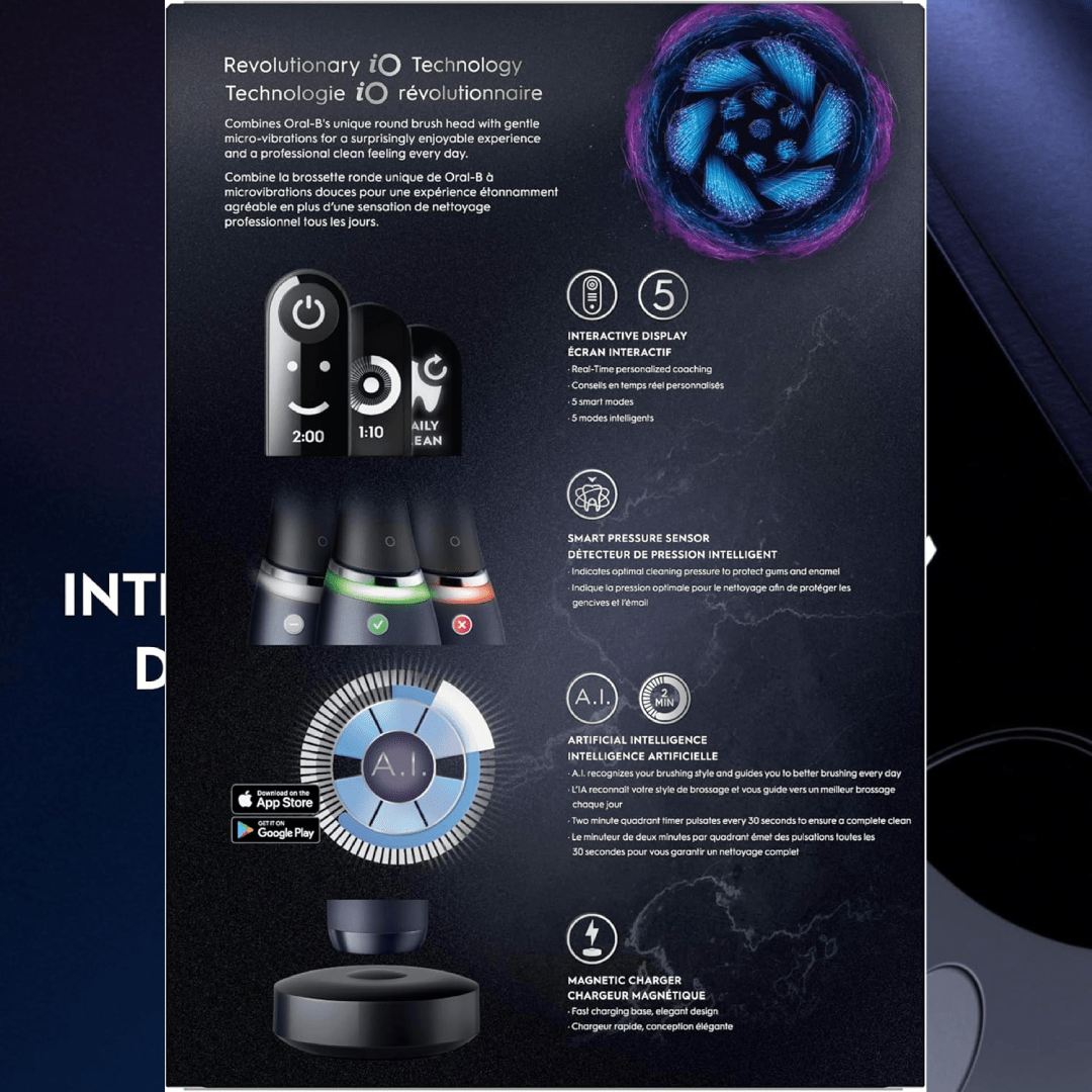 Oral-B iO Series 7G Electric Toothbrush – Black Onyx