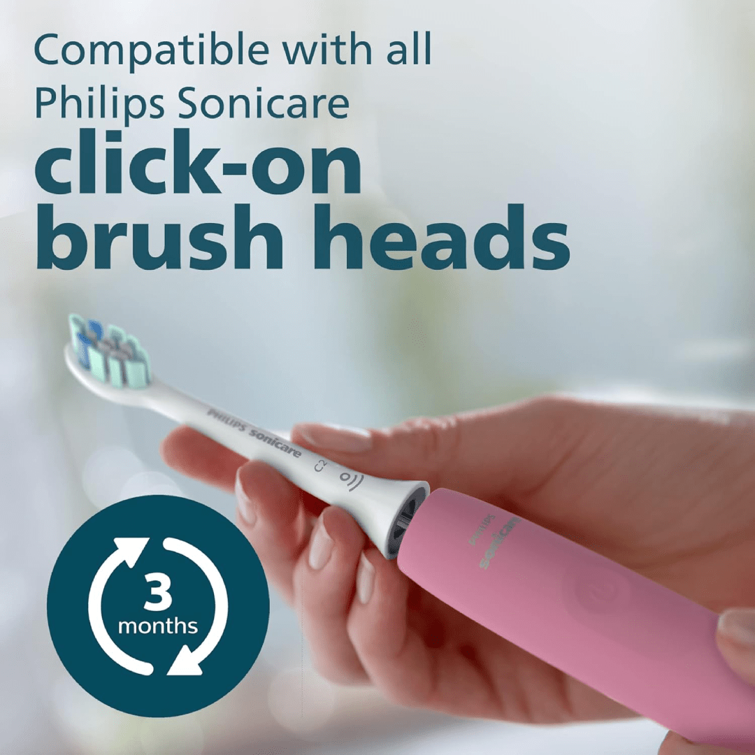 Philips Sonicare 4100 Rechargeable Electric Toothbrush, with Pressure Sensor, 2 Intensity Settings, SmarTimer and QuadPacer