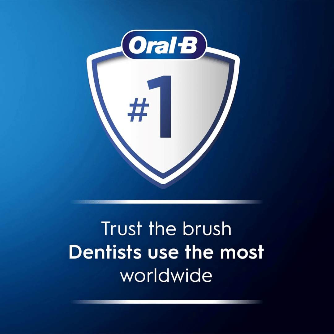 Oral-B Pro 500+ Electric Toothbrush (Black) with 2 Brush Heads