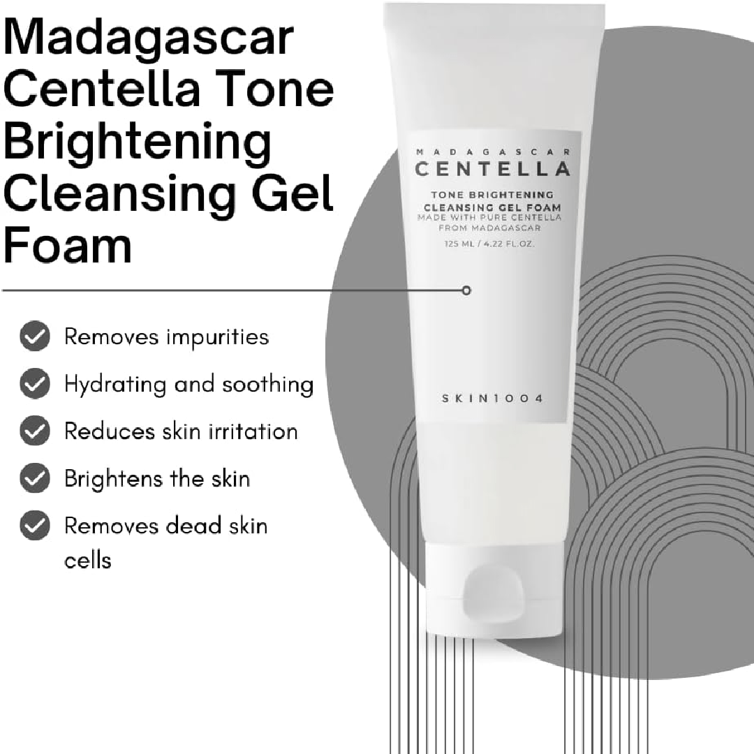 SKIN1004 Madagascar Centella Tone Brightening Cleansing Gel Foam 125ml