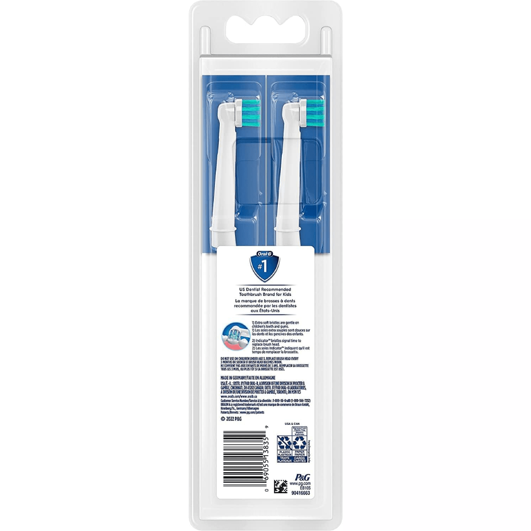 Oral-B Kids Extra Soft Replacement Brush Heads – 2 Pack