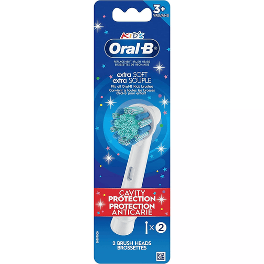 Oral-B Kids Extra Soft Replacement Brush Heads – 2 Pack