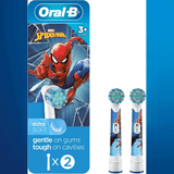 Oral-B Kids Extra Soft Replacement Brush Heads – Spider-Man (2 Pack)