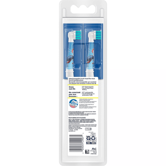 Oral-B Kids Extra Soft Replacement Brush Heads – Spider-Man (2 Pack)
