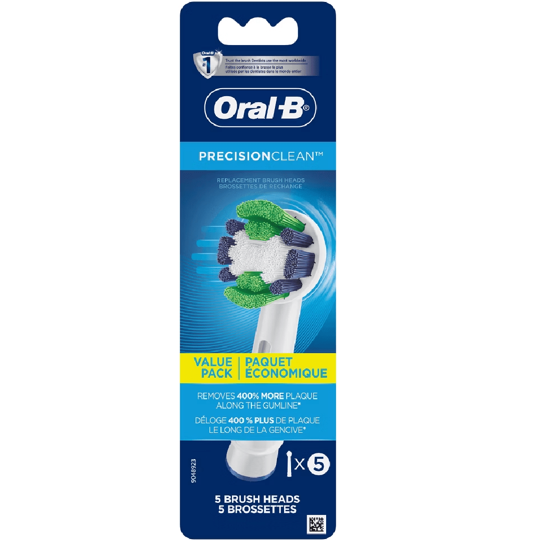 Oral-B Precision Clean Replacement Electric Toothbrush Head, 5 Count