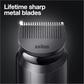 Braun Beard Trimmer Bt3221 Men Beard Trimmer and Hair Clipper, 20 Length Settings