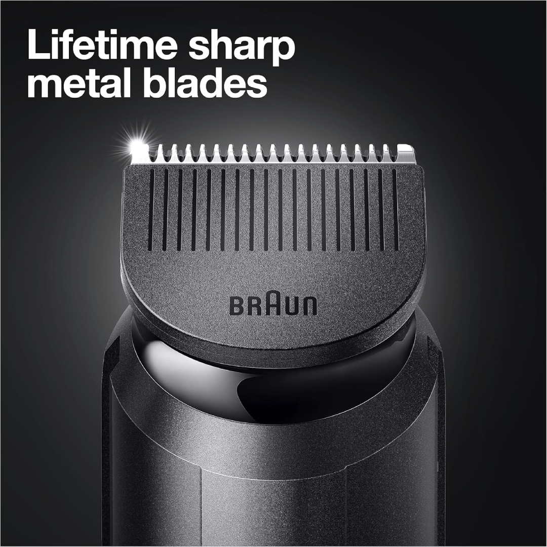 Braun Beard Trimmer Bt3221 Men Beard Trimmer and Hair Clipper, 20 Length Settings