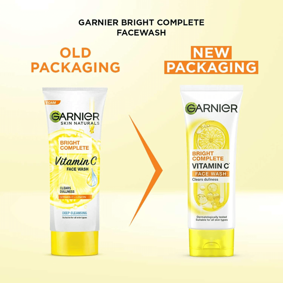 Garnier Bright Complete Vitamin C Face Wash 100ml