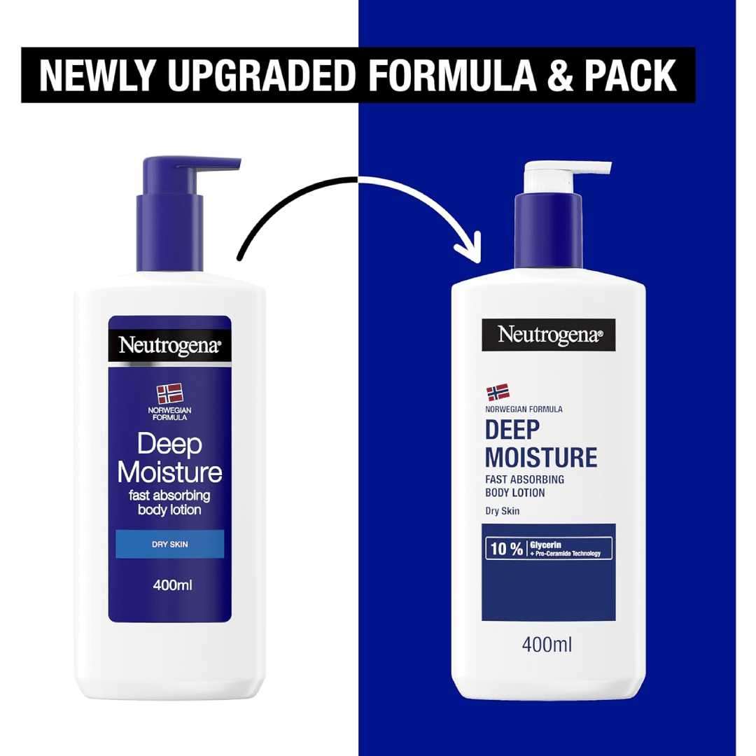Neutrogena Norwegian Formula Deep Moisture Fast-Absorbing Body Lotion 400ml