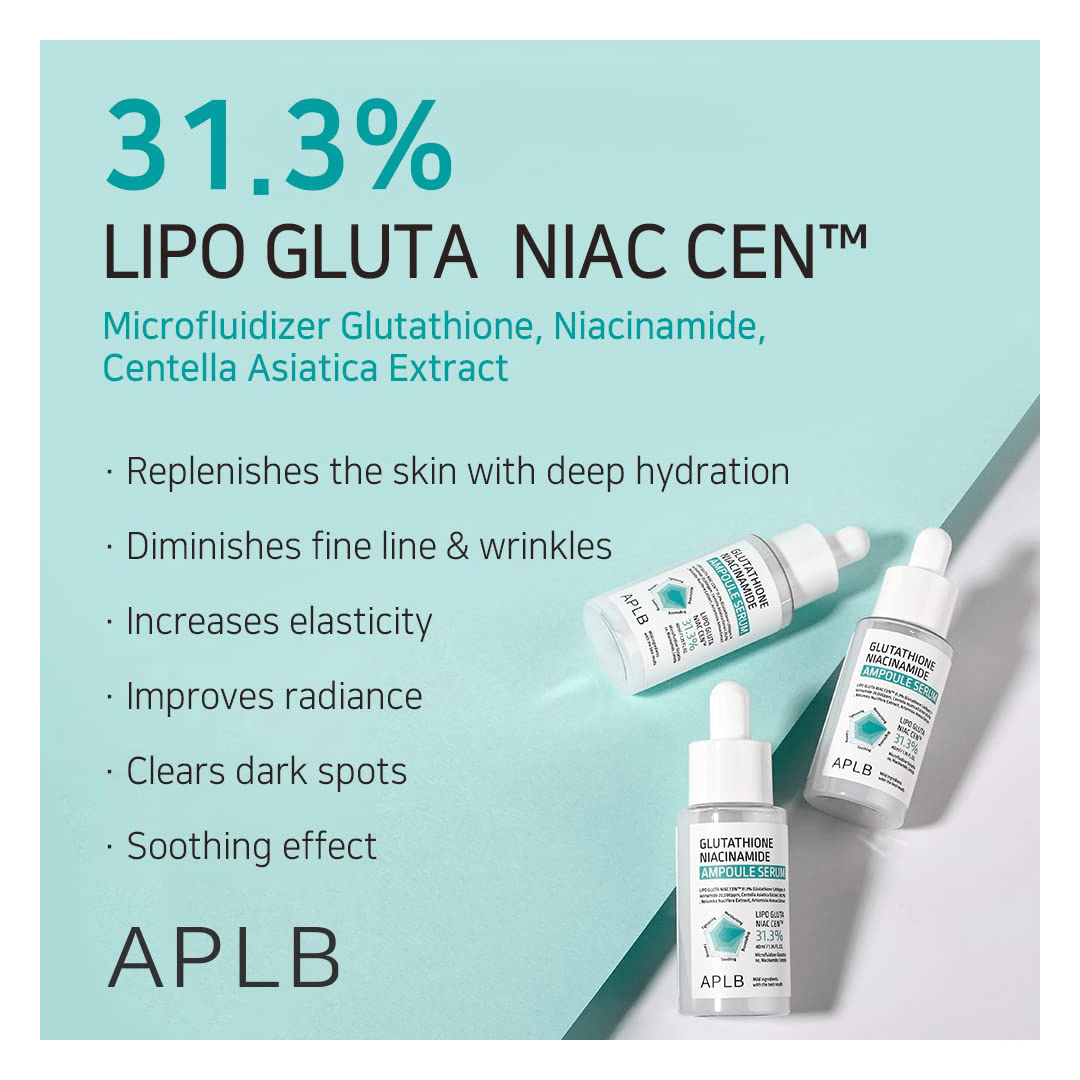 APLB Glutathione & Niacinamide Ampoule Serum 40ml
