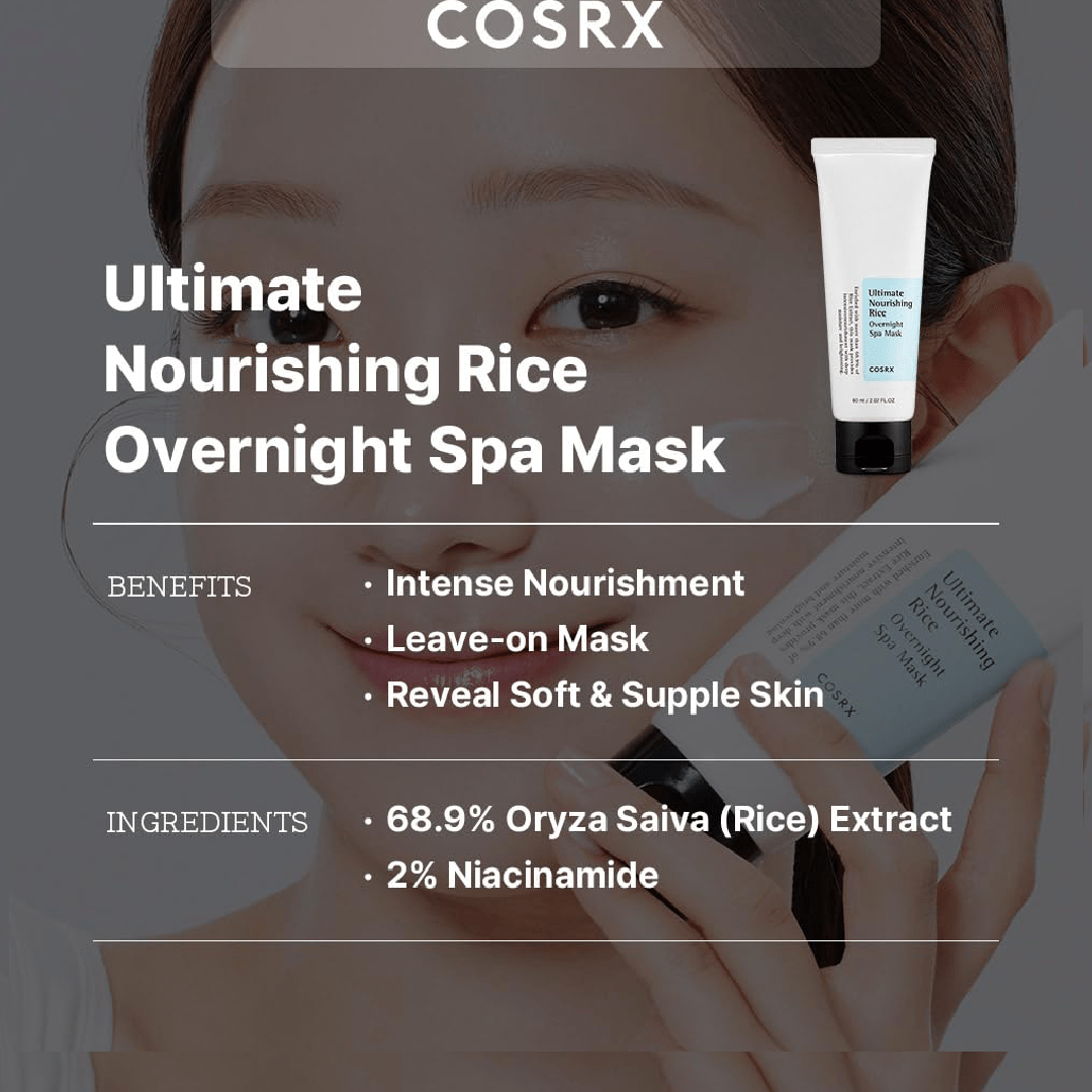 COSRX Ultimate Nourishing Rice Overnight Mask 60ml