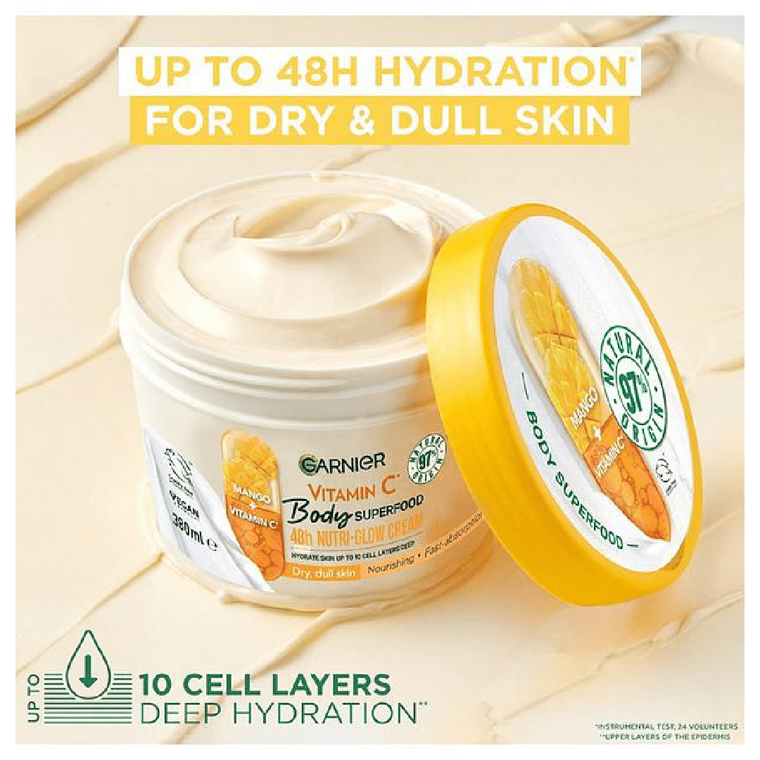 Garnier Vitamin C Nutri Glow Body Cream 380ml