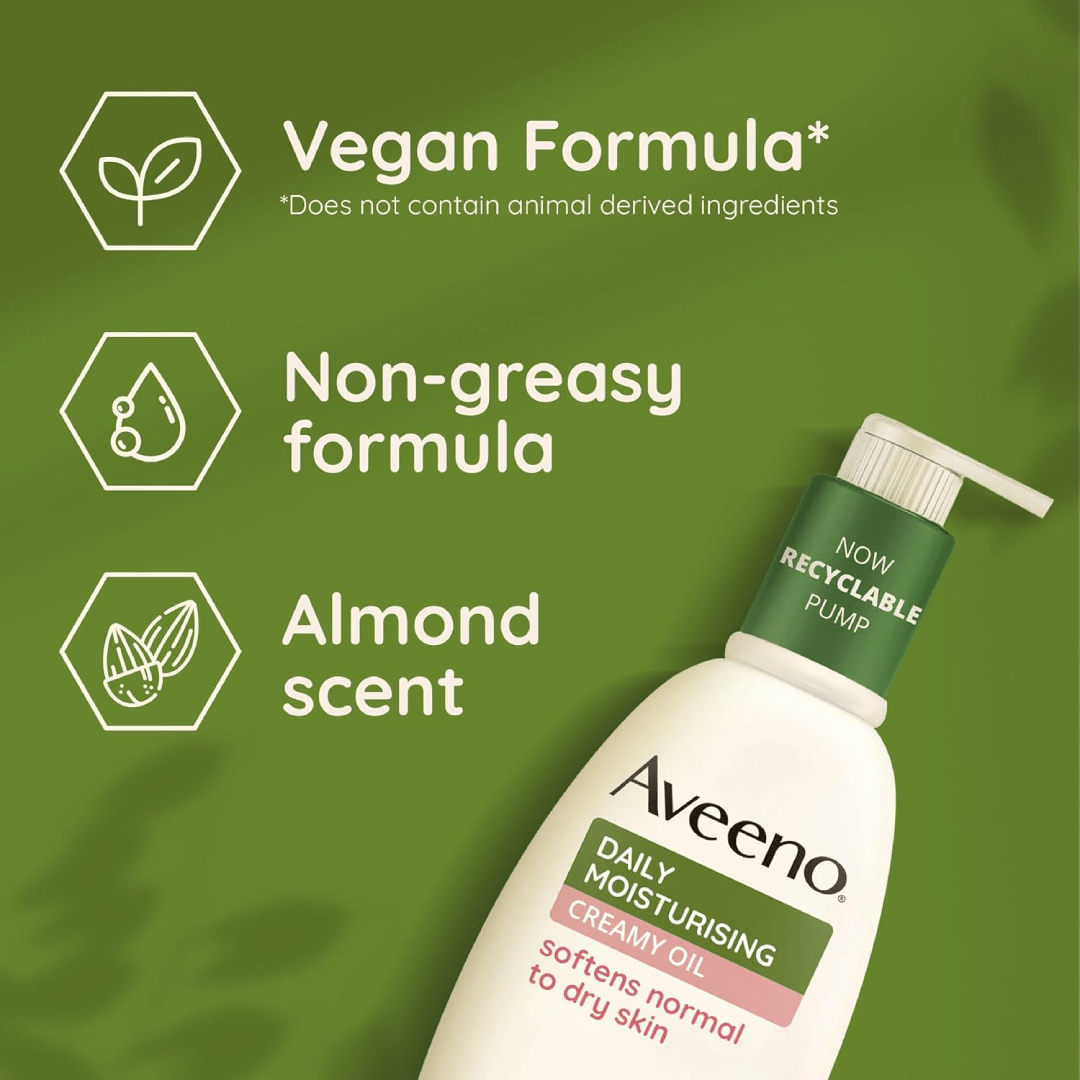 Aveeno Daily Moisturizing Creamy Oil Almond 300ml
