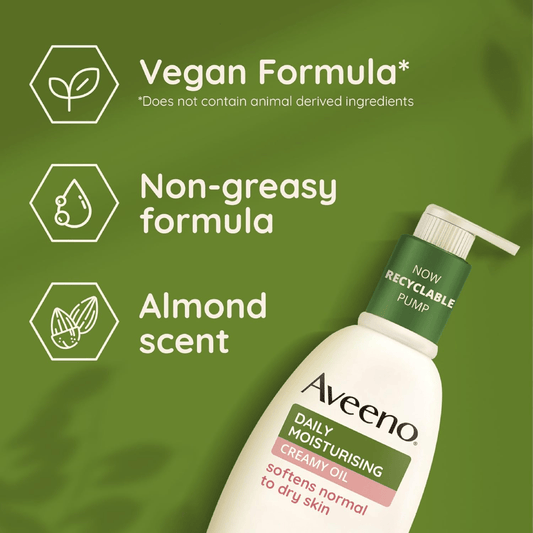 Aveeno Daily Moisturizing Creamy Oil Almond 300ml