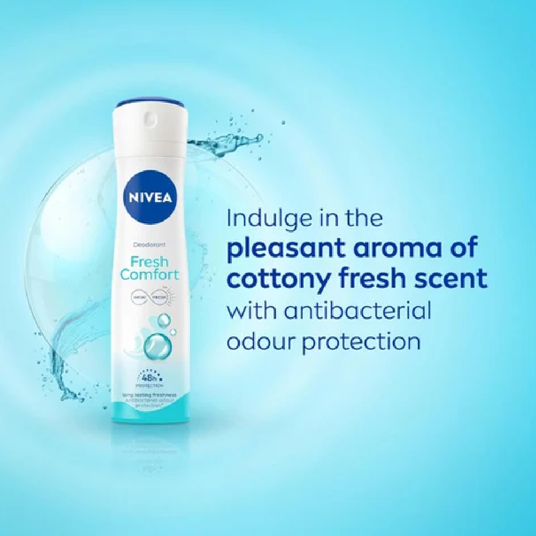 NIVEA Fresh Comfort 0% Aluminium Spray 150ml