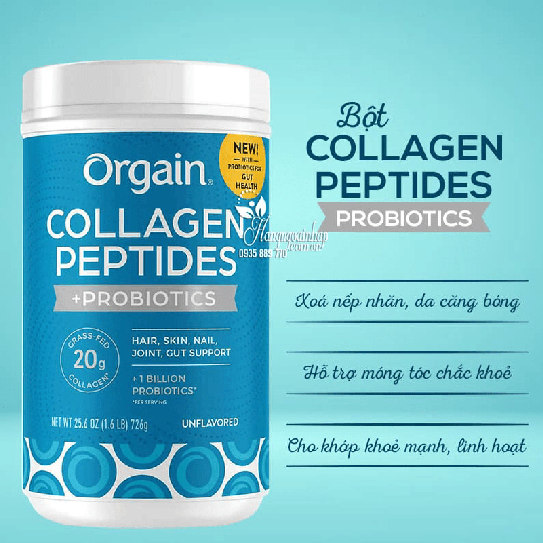 ( Discounted Product ) Orgain Collagen Peptides + Probiotics 726g