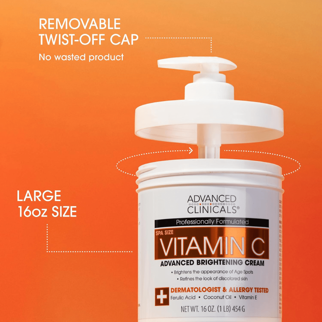Advanced Clinicals Vitamin C Face &amp; Body Cream 454g