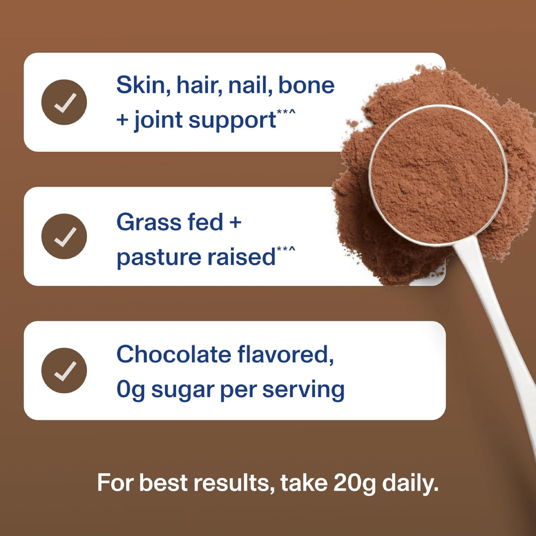 Vital Proteins Grass-Fed Collagen Powder (Chocolate Flavor) – 923g