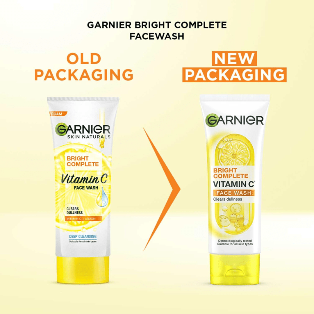 Garnier Bright Complete Vitamin C Face Wash 100g