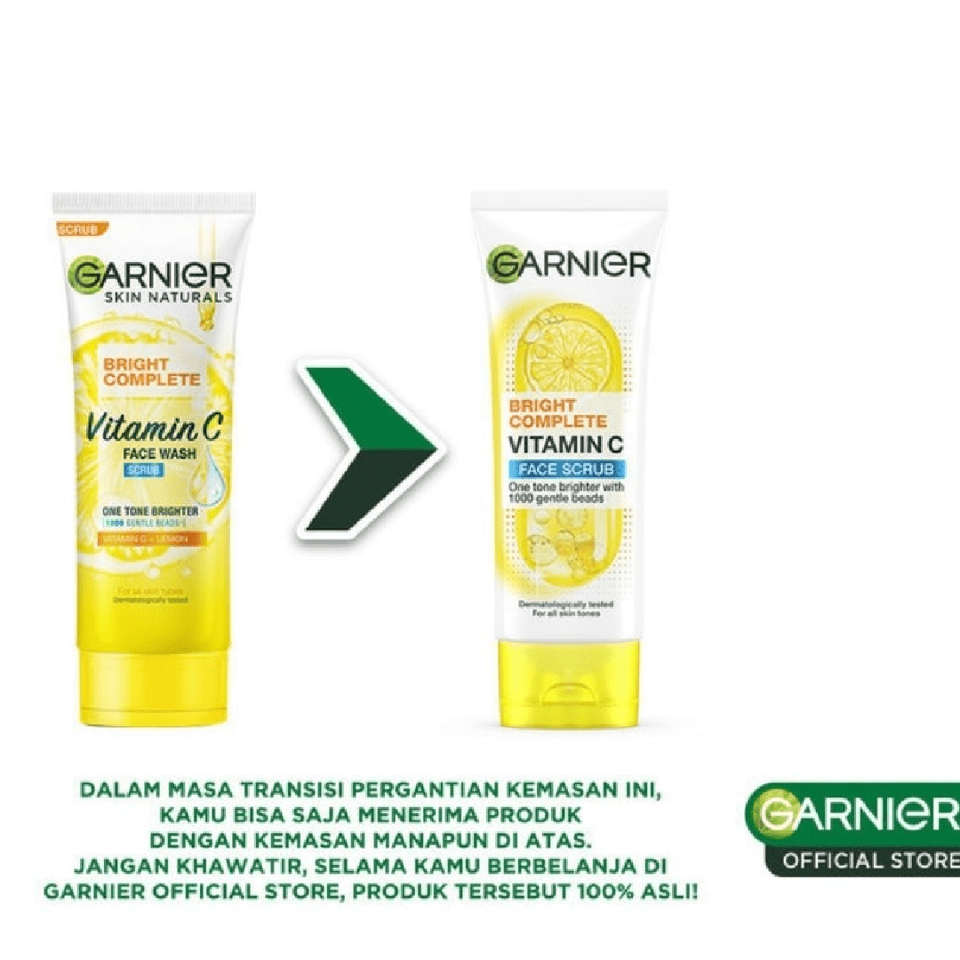 Garnier Bright Complete Vitamin C Face Scrub 100g