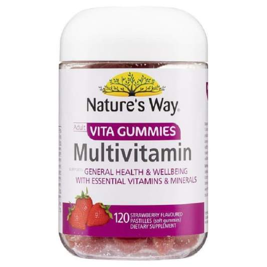 Nature’s Way Vita Gummies Adult Multivitamin – 120 Strawberry Flavoured Pastilles