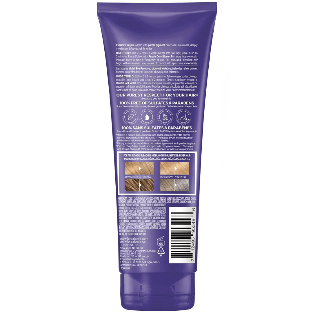 L’Oréal EverPure Purple Shampoo – Sulfate-Free Brass Control