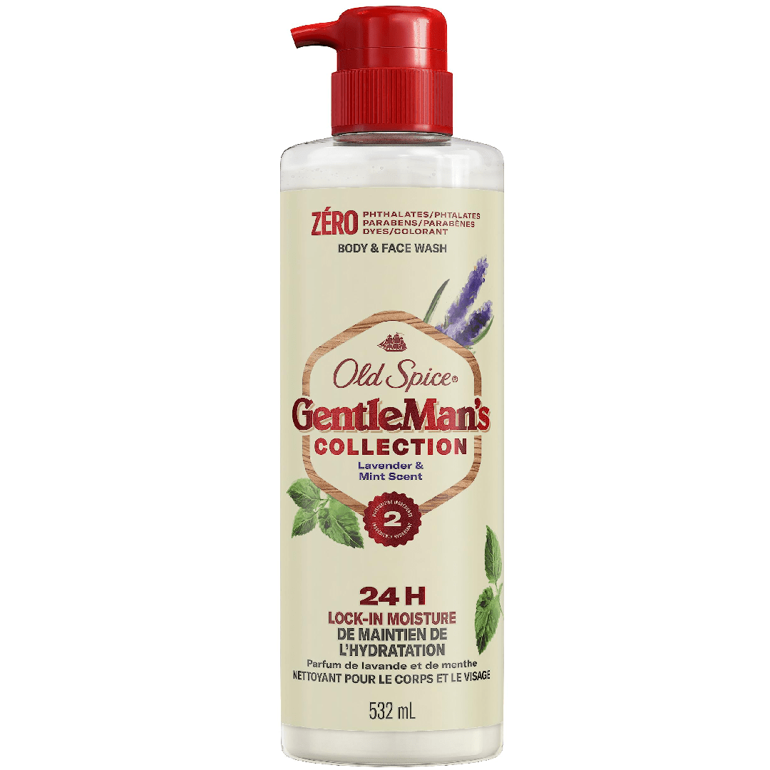 Old Spice Gentleman’s Blend Soothing Body & Face Wash – Lavender & Mint (532ml)