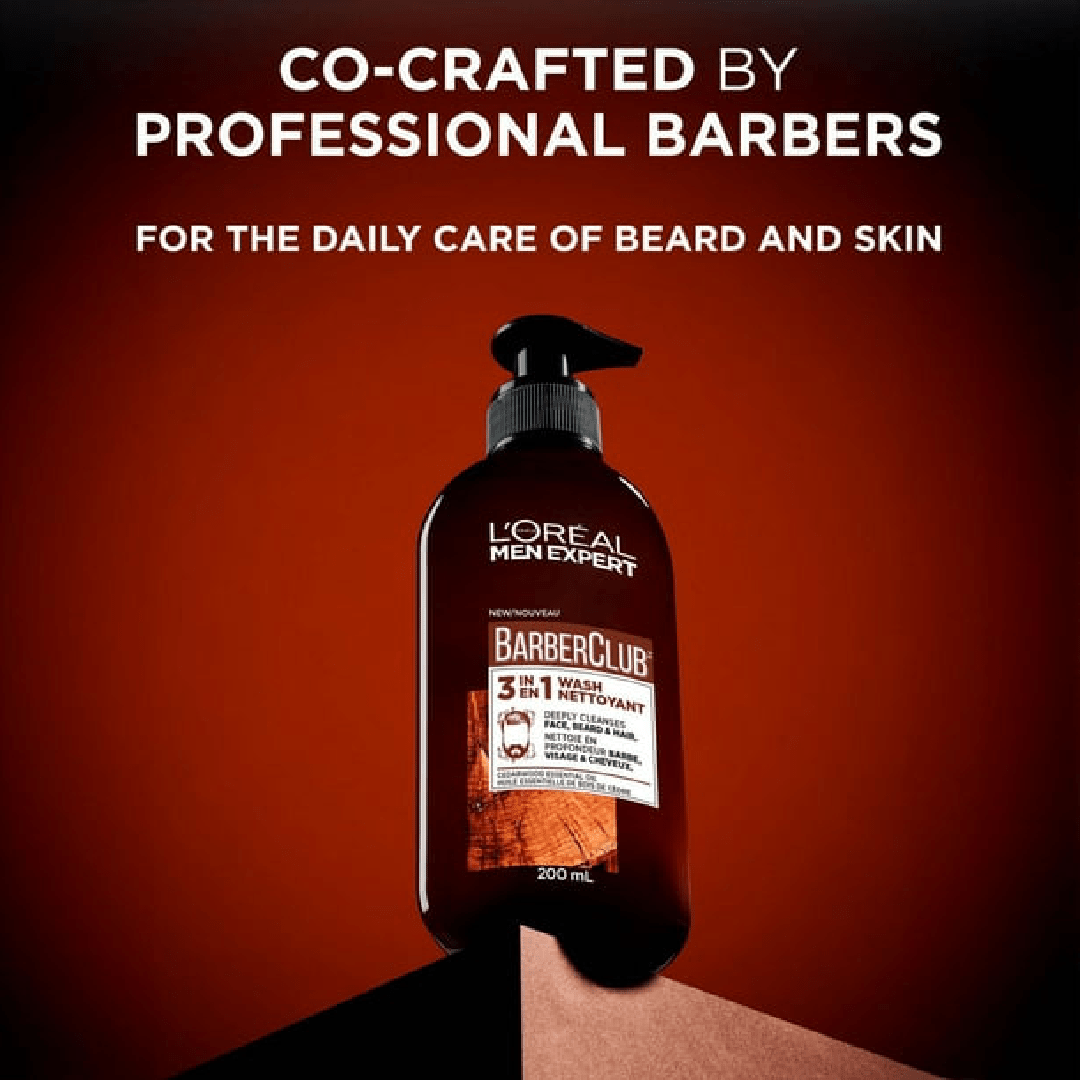 L’Oréal Men Expert 3-in-1 Hair, Beard & Face Cleanser 200ml