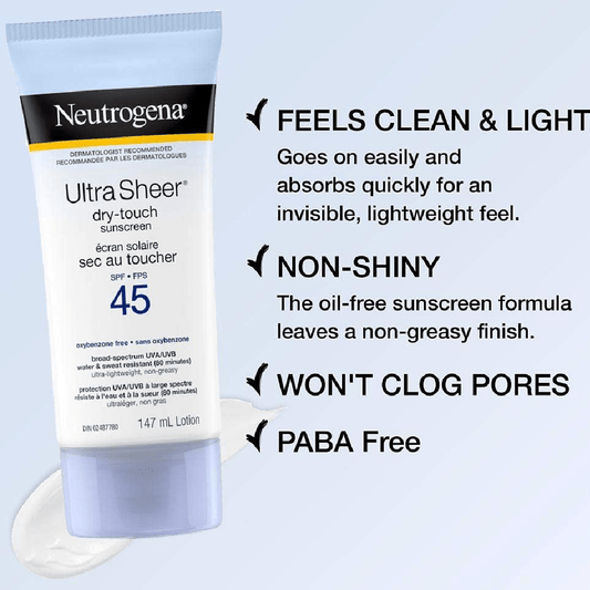 Neutrogena Ultra Sheer Dry-Touch Sunscreen SPF 45 Lotion (88ml)