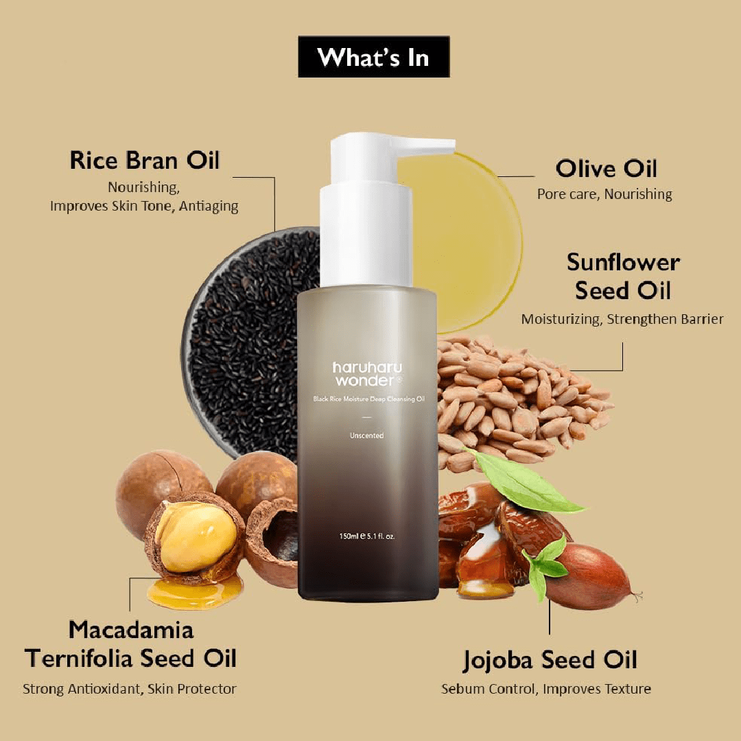 Haruharu Wonder Black Rice Moisture Cleansing Oil 150ml