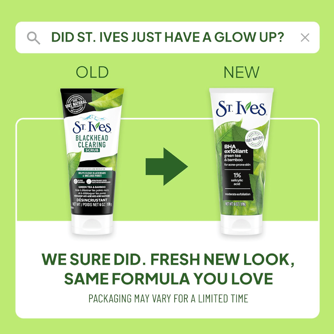 St. Ives Blackhead Clearing Scrub Green Tea & Bamboo 170g