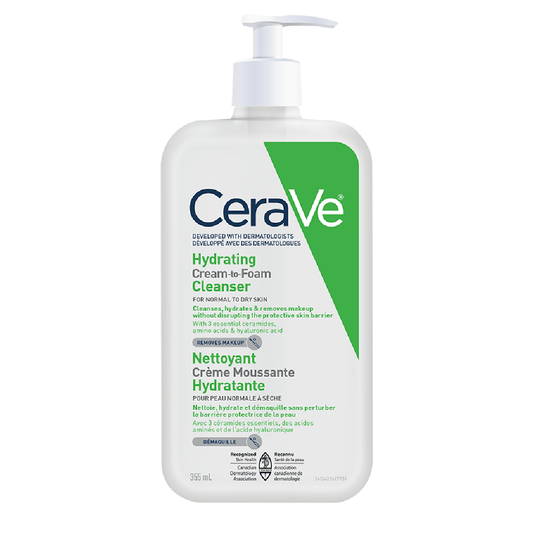 CeraVe Hydrating Cream-to-Foam Cleanser