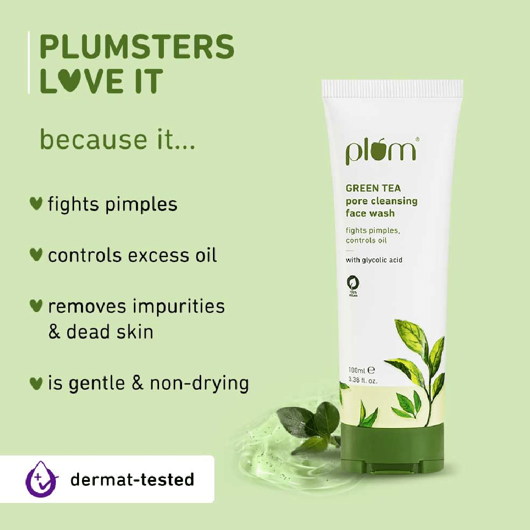 Plum Green Tea Pore Cleansing Face Wash 100ml