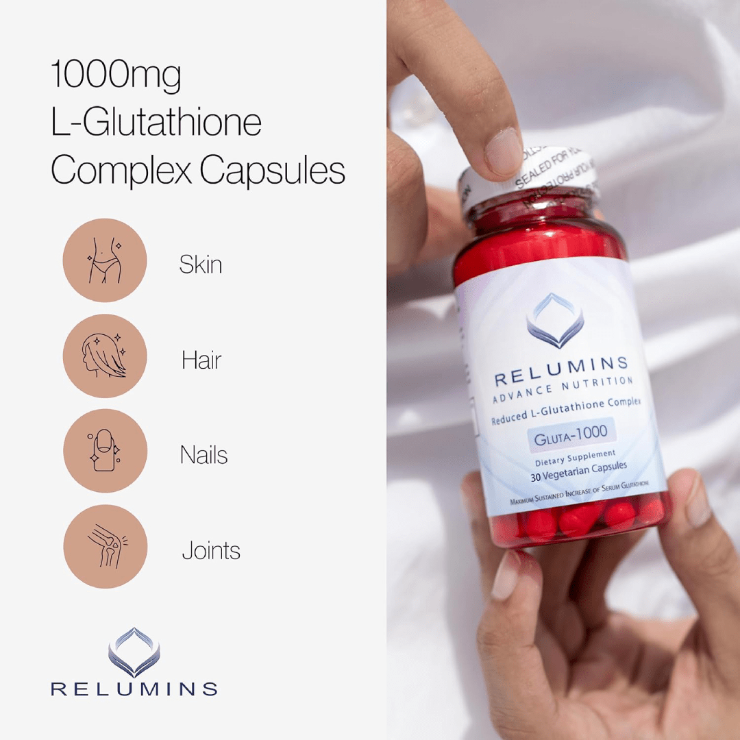 Relumins L-Glutathione Complex 1000mg (60 Capsules)