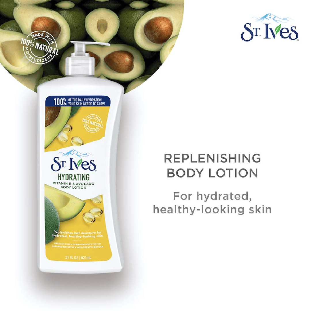 St. Ives Hydrating Body Lotion Avocado & Vitamin E 621ml