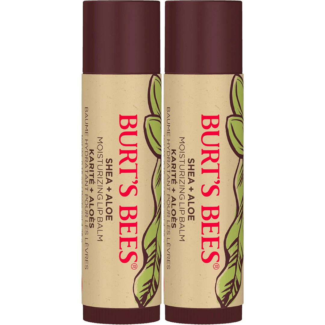 Burt’s Bees Shea & Aloe Lip Balm (2 Tubes)