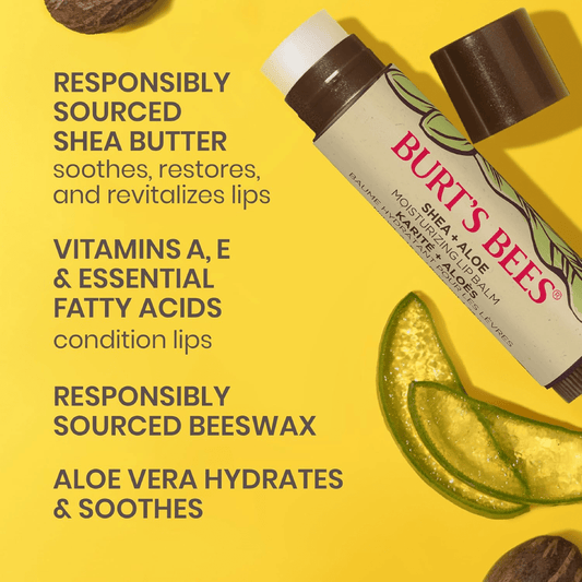 Burt’s Bees Shea & Aloe Lip Balm (2 Tubes)
