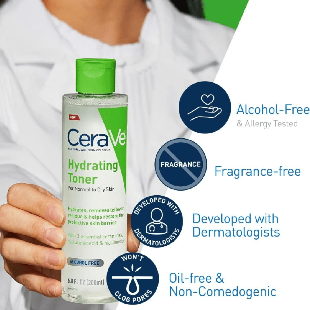 CeraVe Hydrating Toner 200ml – Alcohol-Free Face Toner