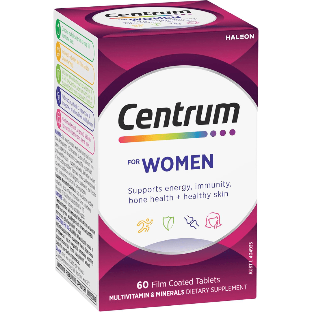 Centrum For Women Multivitamin – 60 Tablets