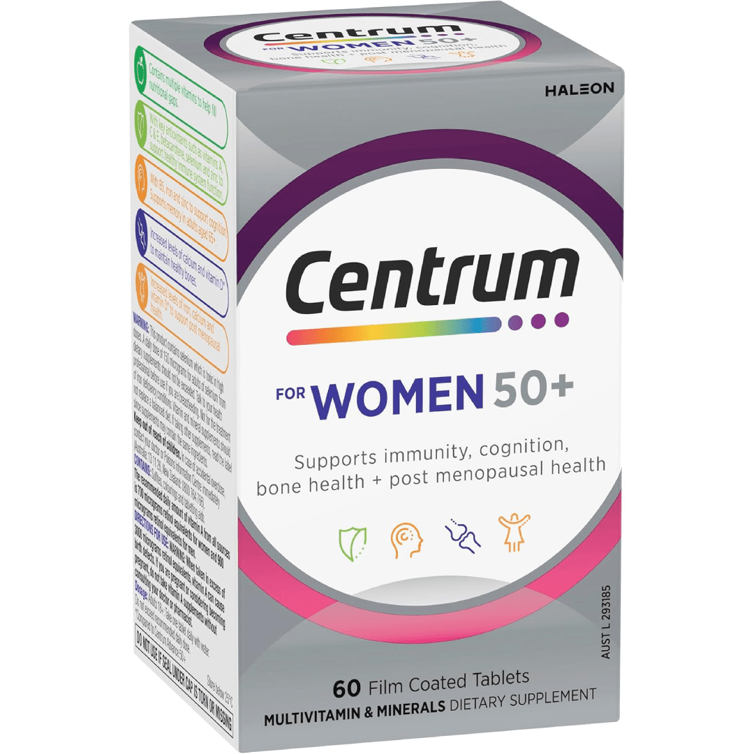 Centrum Women 50+ Multivitamin – 60 Tablets
