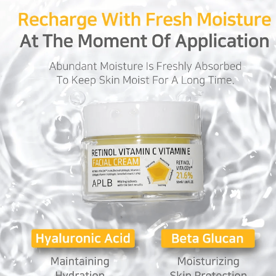 APLB Retinol Vitamin C &amp; E Facial Cream 55ml